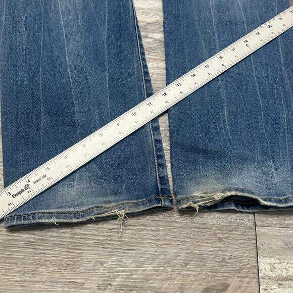 American Eagle Active Flex Blue Mens 32x33 Original Straight Stretch Denim Jeans - Picture 8 of 14